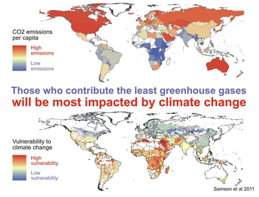 Figure – 1 Vulnerable countries to climate change Beyond the Horizon ISSG