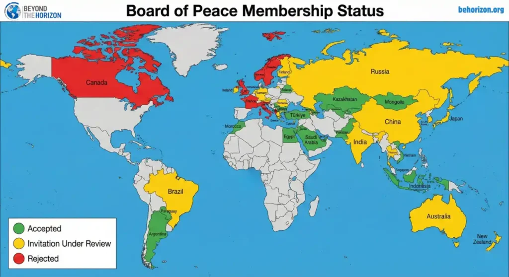 Who’s In, Who’s Hesitating, Who’s Out—Trump’s “Board of Peace” Mapped Beyond the Horizon ISSG