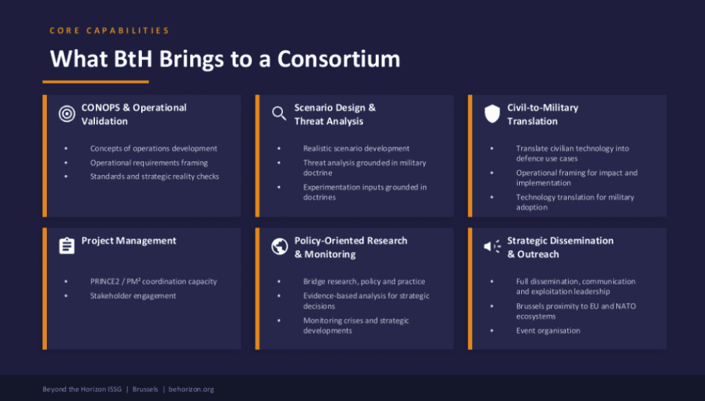 What BtH Brings to an EDF Consortium