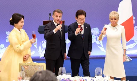 Macron and Lee Raise a Toast- Symbolism of a Strategic Partnership in Motion Beyond the Horizon ISSG