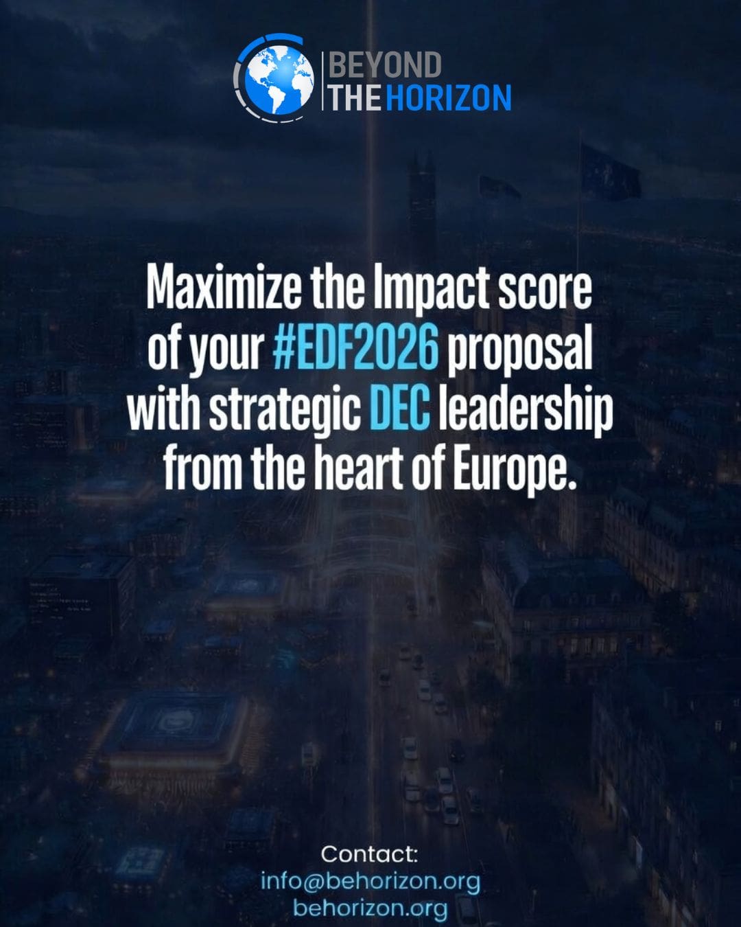 Maximize the Impact score of your EDF2026 proposal