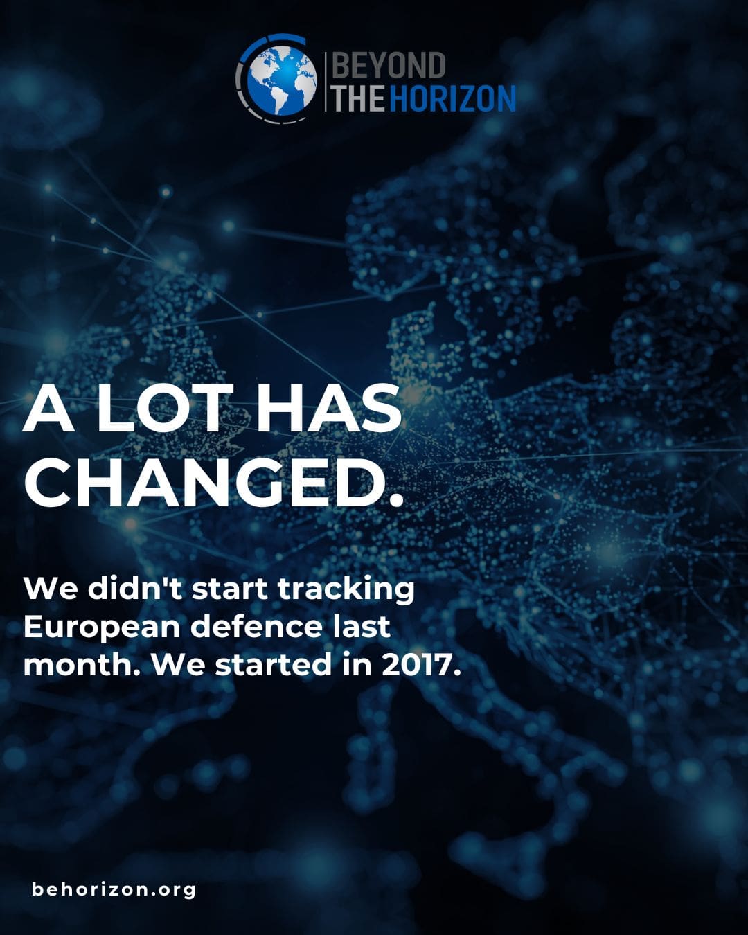 A LOT HAS CHANGED. We didn't start tracking European defence last month. We started in 2017. Back then, writing about NATO burden-sharing, hybrid warfare taxonomy, or Turkey's S-400 decision didn't get much traction. These were specialist topics — read by a small community of analysts, military professionals, and policy researchers.