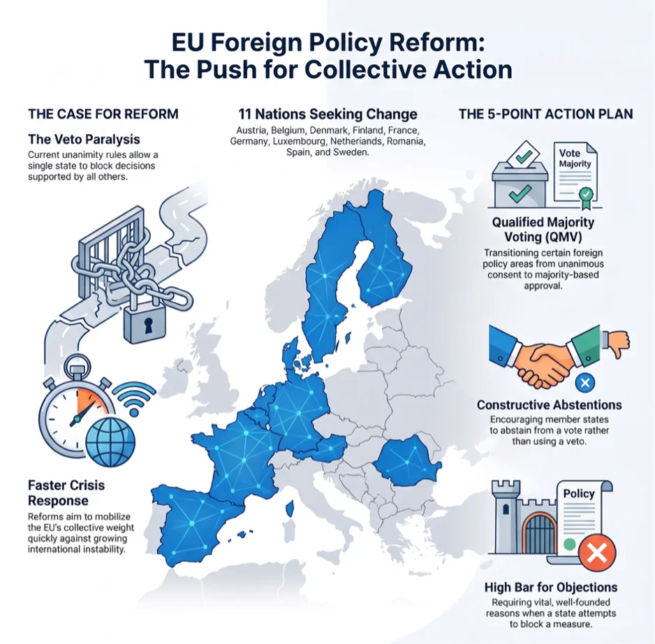 Eleven Governments Push for Faster EU Foreign-Policy Decisions Beyond the Horizon ISSG